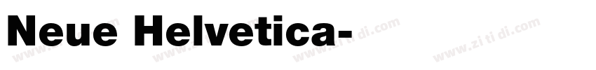Neue Helvetica字体转换